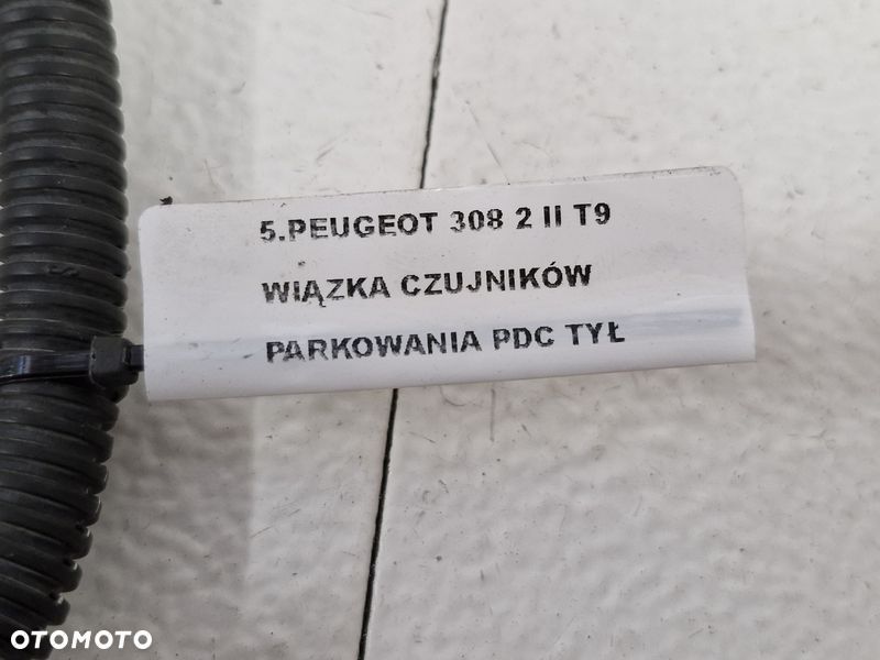 peugeot 308 2 ii t9 wiązka instalcja czujników parkowania pdc tył tylna 1176481x - 6