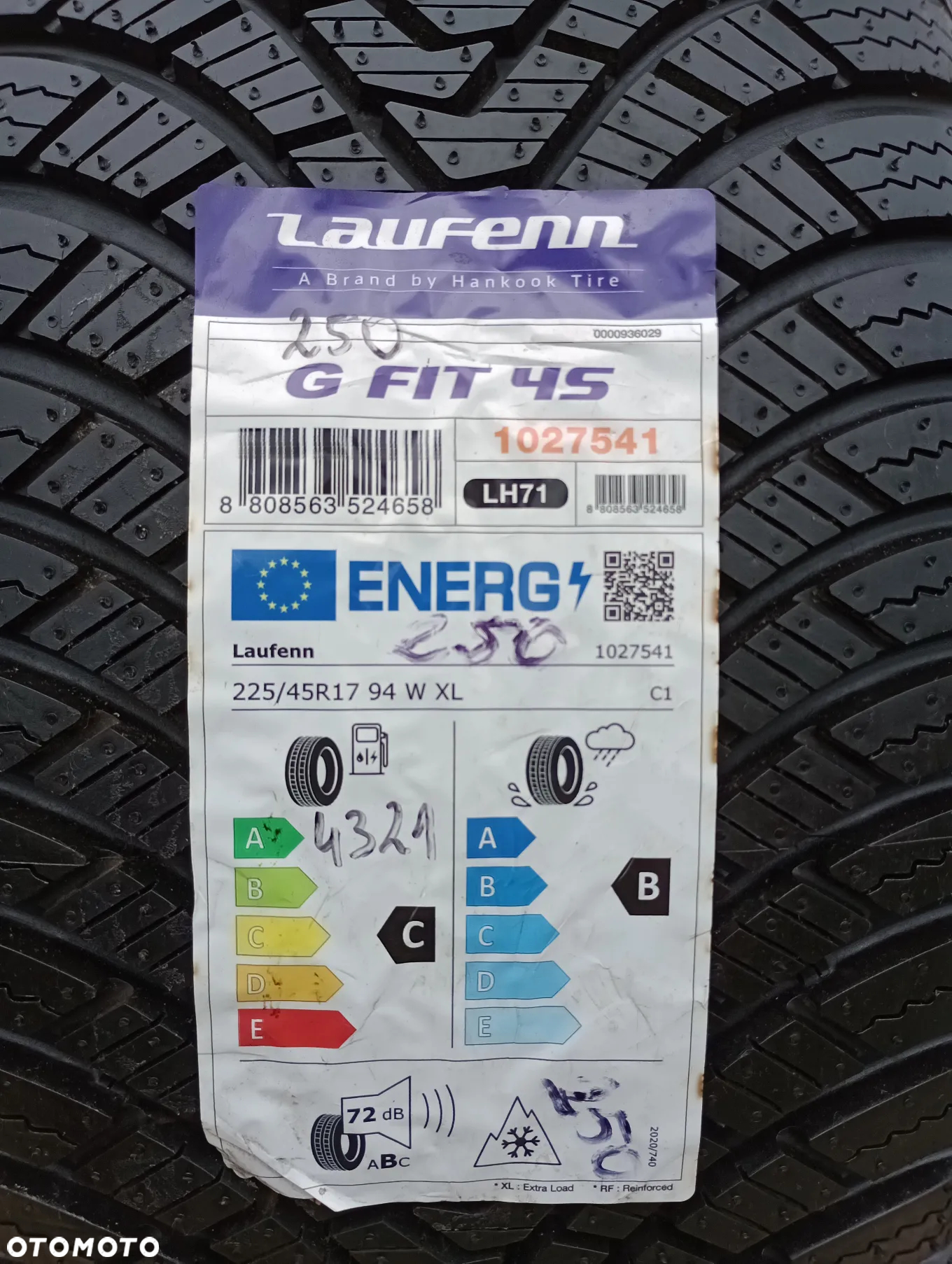 OPONA WIELOSEZONOWA 1x 225/45 R17 94W LAUFEN G FIT 4S - 10