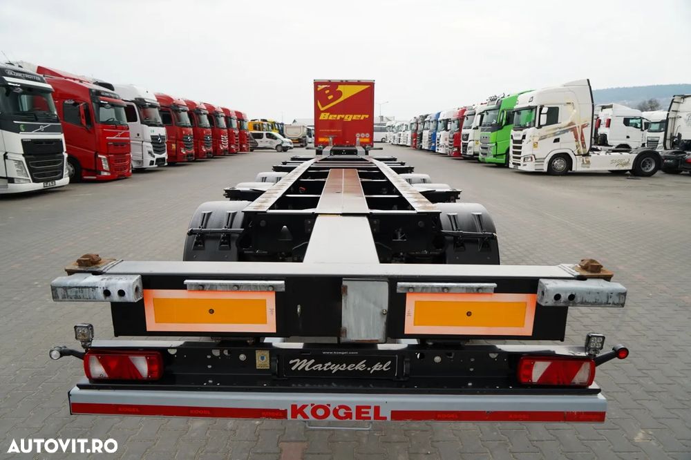 Kögel SEMIREMORCĂ CONTAINER / UNIVERSAL / SPATE EXTENSIBIL / PENTRU TOATE CONTAINERELE - 12