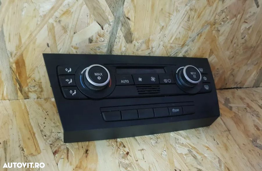 Panou Modul Display Comenzi Clima Climatronic Aer Conditionat Bmw E90 E91 Cod 9162983 - 2