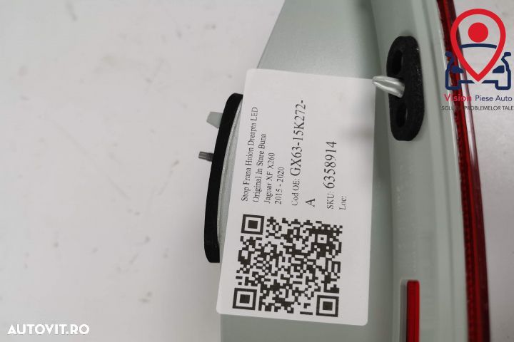 Stop Frana Haion Dreapta LED Original In Stare Buna Jaguar XF X260 201 - 9