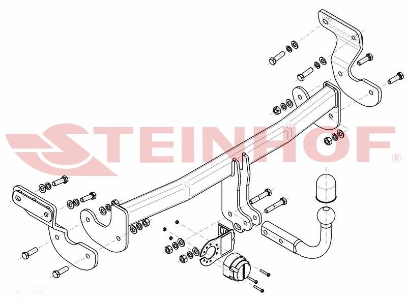 Hak Holowniczy + MODUŁ 7PIN do Kia Optima Sedan od 2016 - 2
