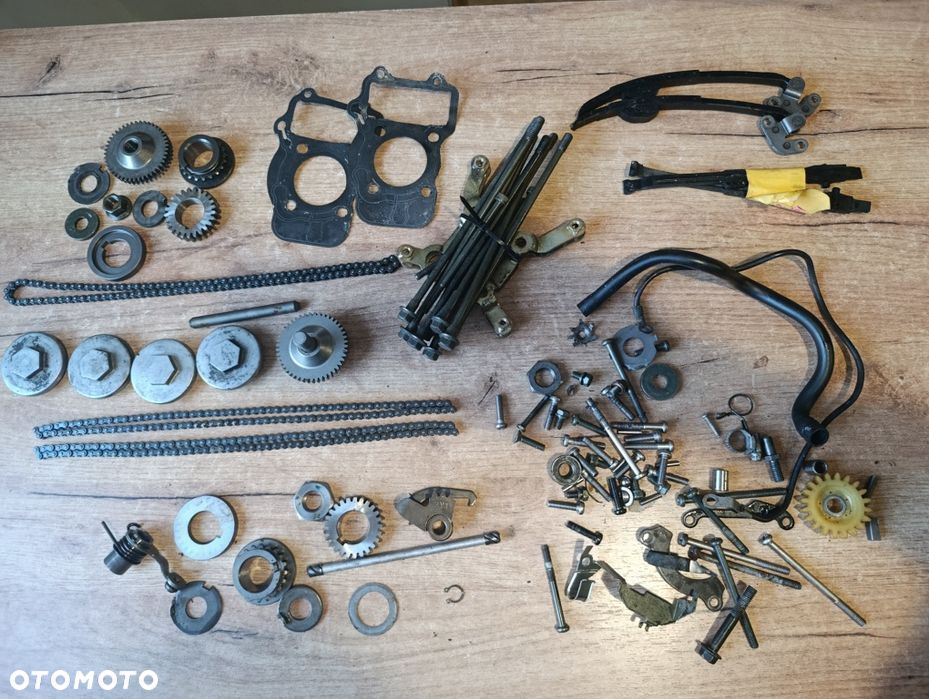 Części Yamaha Virago 125 szpilki korek zębatki zębatka ślizg ślizgi - 1