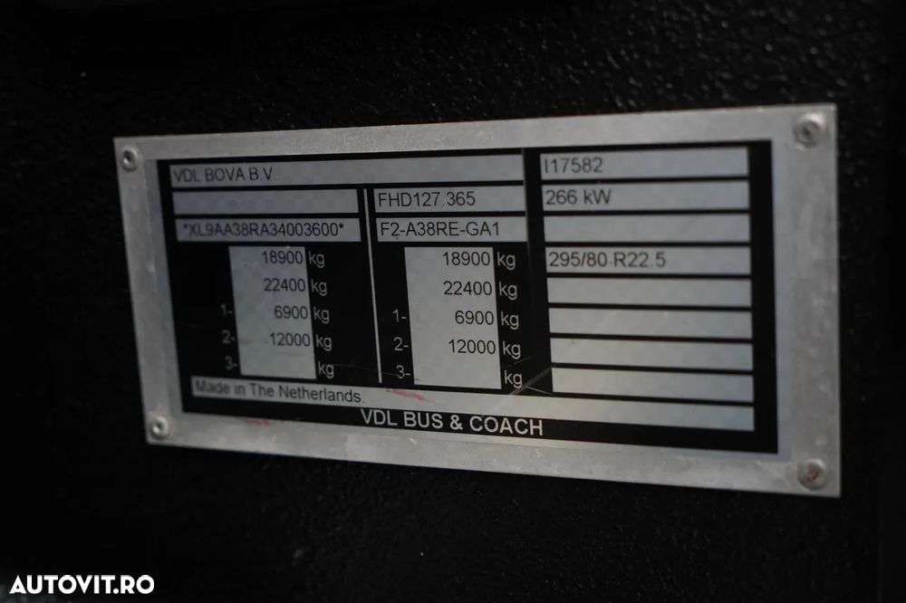 VDL BOVA / FHD 127.365 / EURO5 / IMPORTAT DIN FRANȚA / - 34
