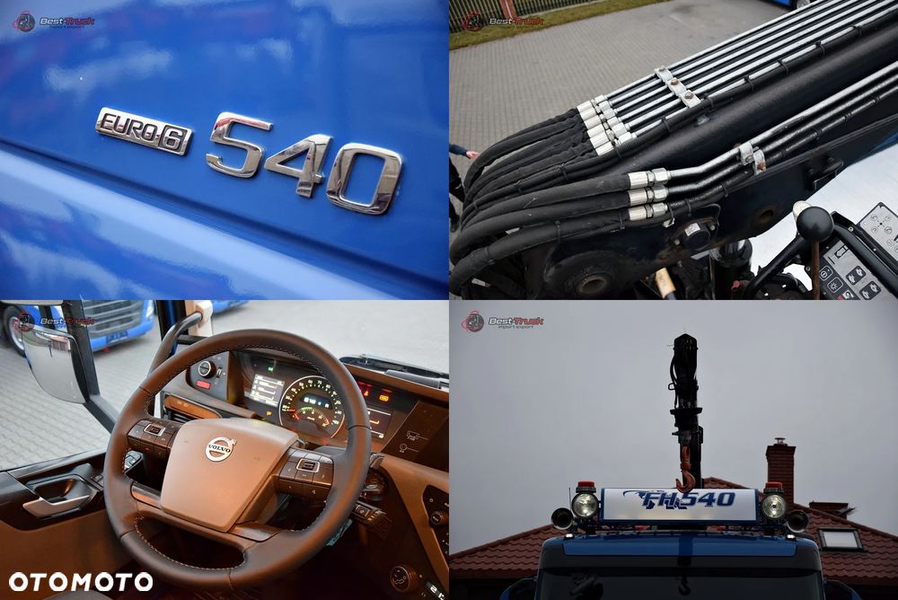 Volvo FH 540 / 6X2 / CAŁY NA PODUSZKACH /  OŚ SKRĘTNA PODNOSZONA  / HDS HIAB K177 PRO / ROTATOR / SKRZYNIA 6,7 M  / - 14