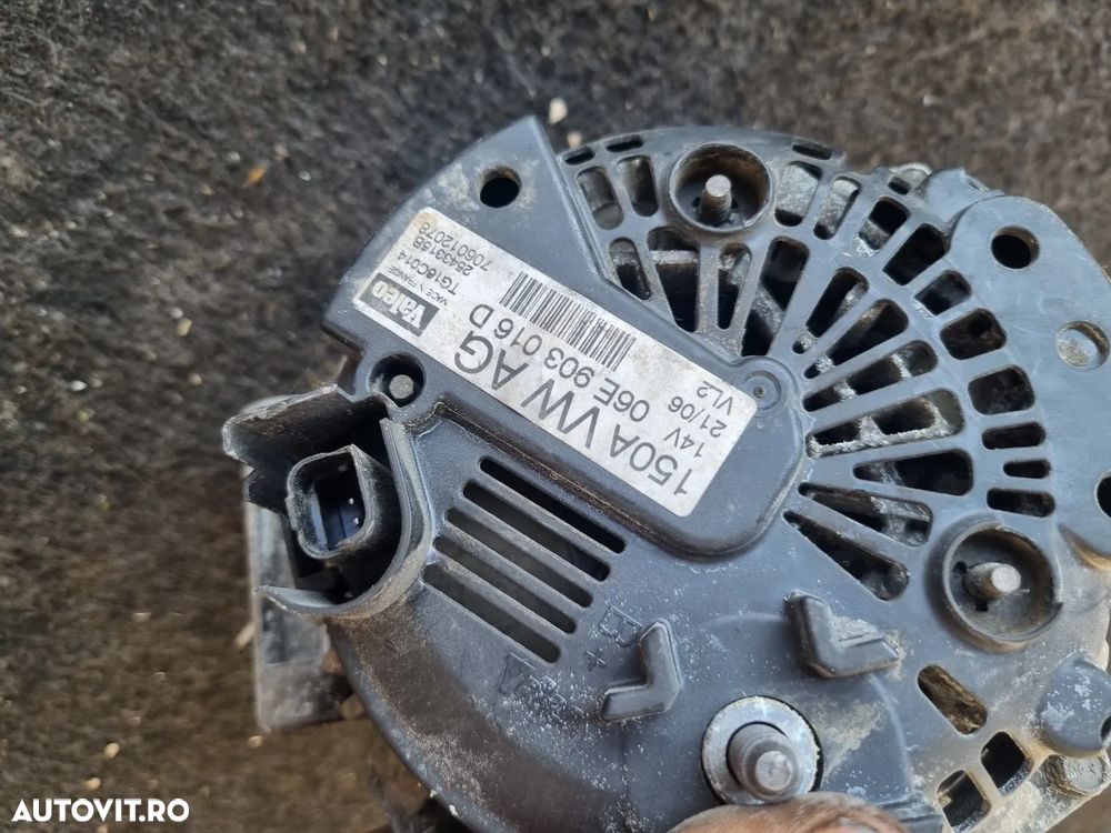 Alternator Audi A6 4F C6 2.0 TDI diesel 150A cod 06E903016D Valeo - 2