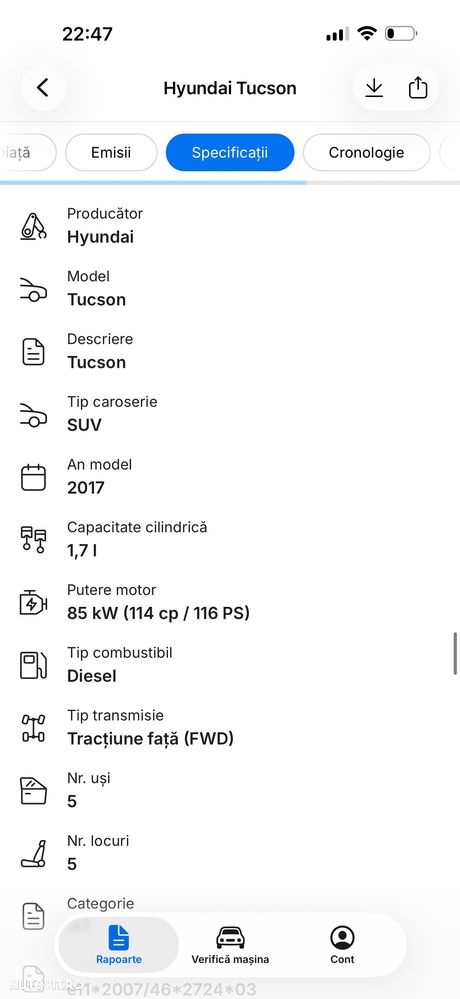 Hyundai Tucson blue 1.7 CRDi 2WD Style - 30