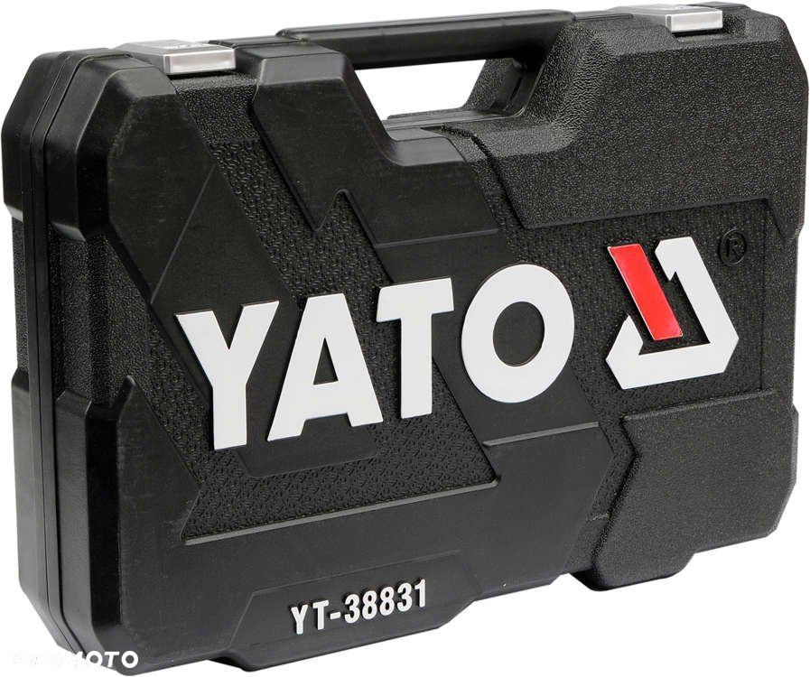 YATO KLUCZE NASADOWE ZESTAW NARZĘDZI KLUCZY 111el. 1/4" 3/8" 1/2" YT-38831 - 6