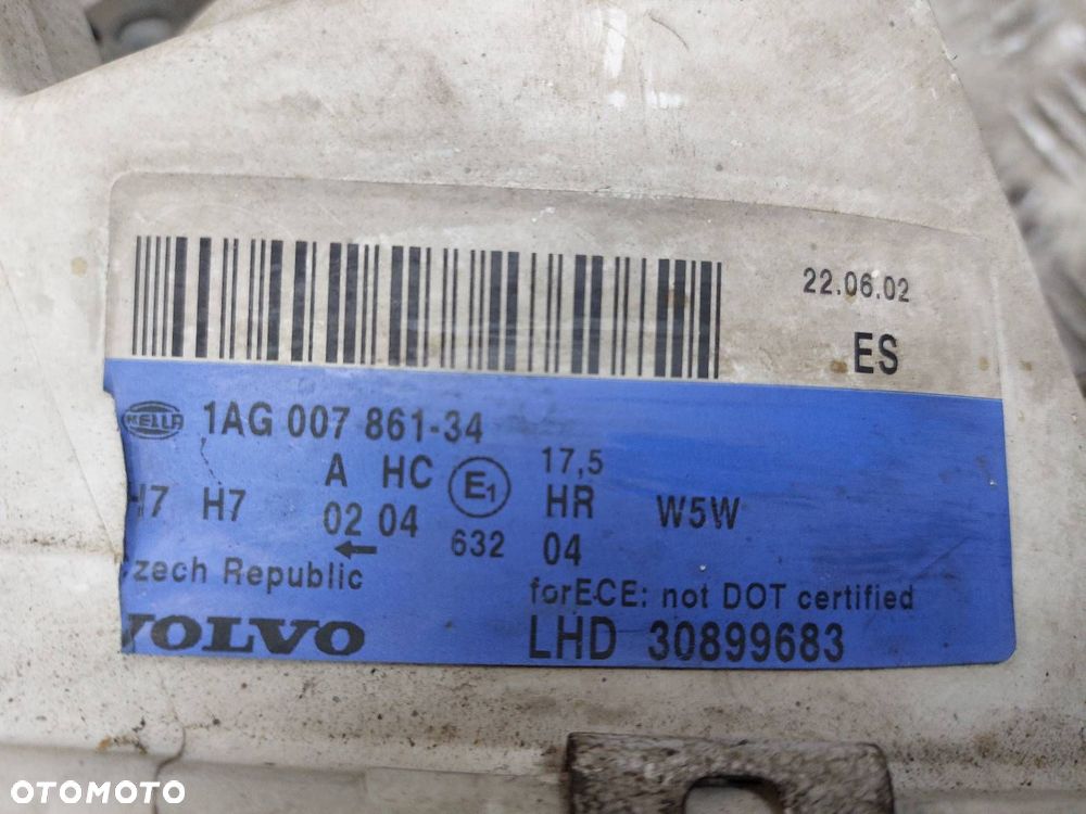 LAMPA PRAWY PRZÓD + KIERUNKOWSKAZ VOLVO V40 S40 I LIFT 30899683 - 4