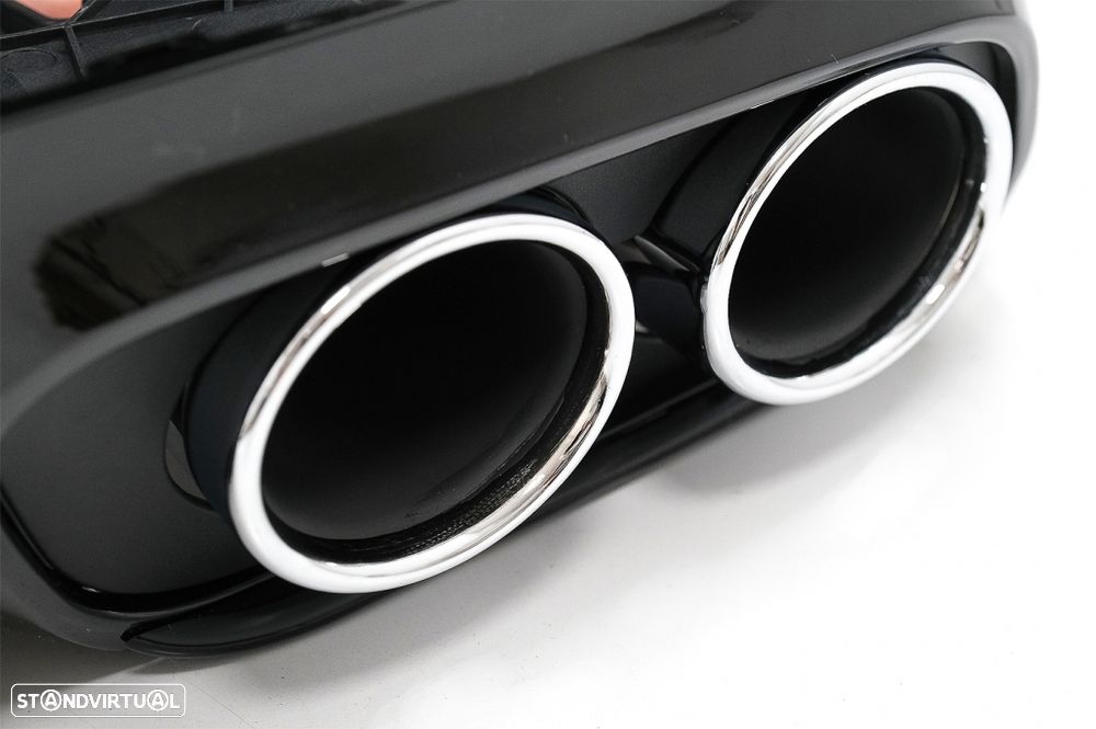 Difusor com Ponteiras Mercedes C C205 A205 (2014 a 2019) Look 43 AMG - 2