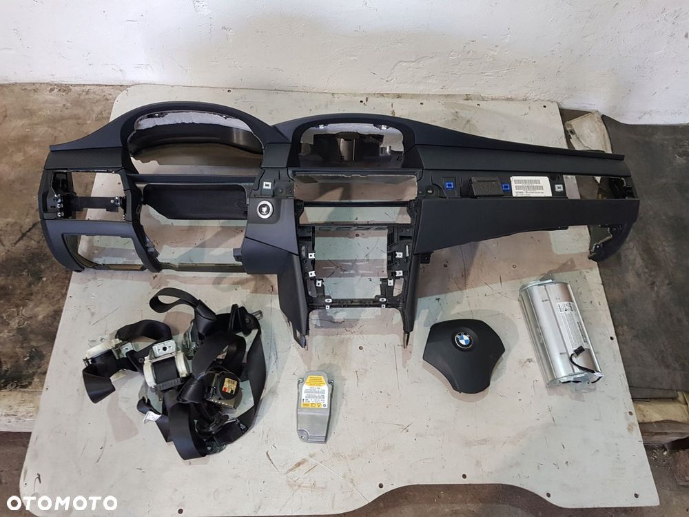 deska rozdzielcza kokpit 6976405 bmw e60 e61 lci eu airbag komplet - 1