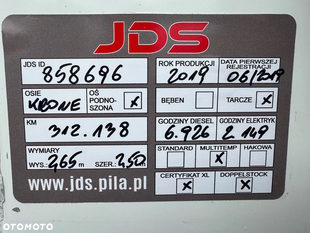 Krone Chłodnia ,Multitemp. Doppelstock, SLXi Spectrum - 37