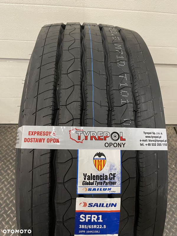 1260netto MOCNA opona 385/65 R22.5 SAILUN PRZÓD 385 65 Naczepa