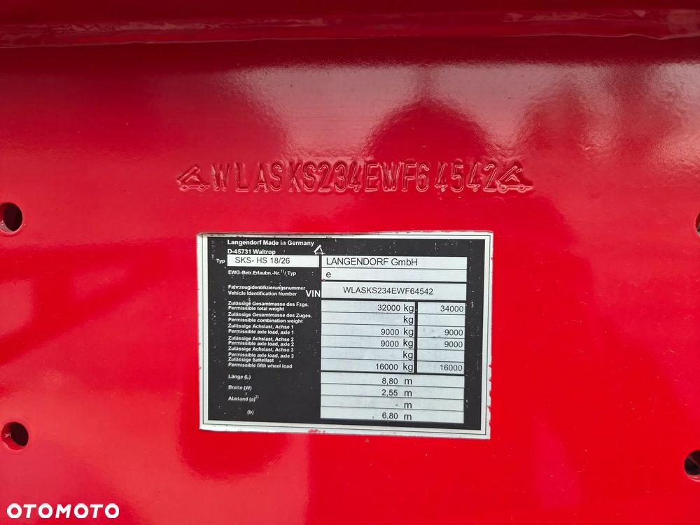 Langendorf SKS-HS 18/26 2 osiowa Naczepa Wywrotka Stalowa - 11