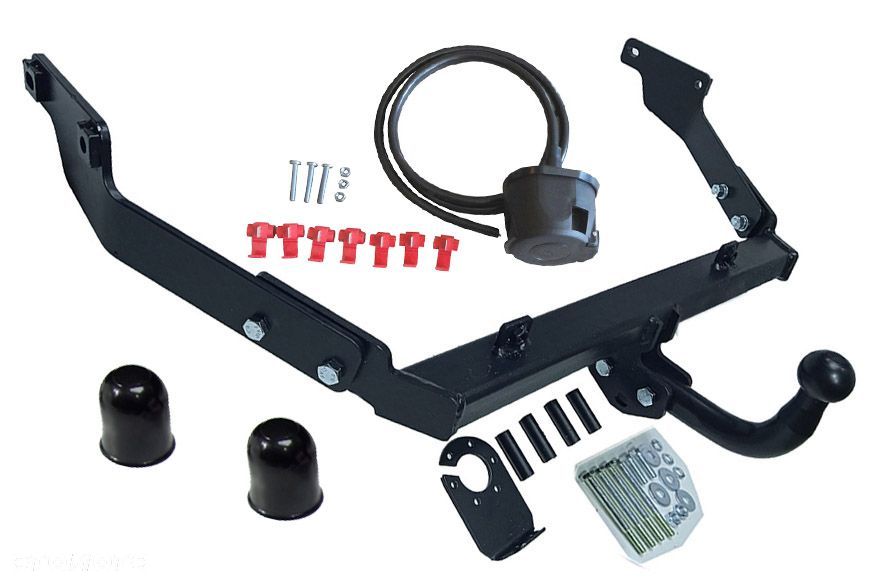 HAK HOLOWNICZY + WIĄZKA 7 PIN + GNIAZDO CITROEN BERLINGO 1 I 96-2008+FL  PEUGEOT PARTNER - 1