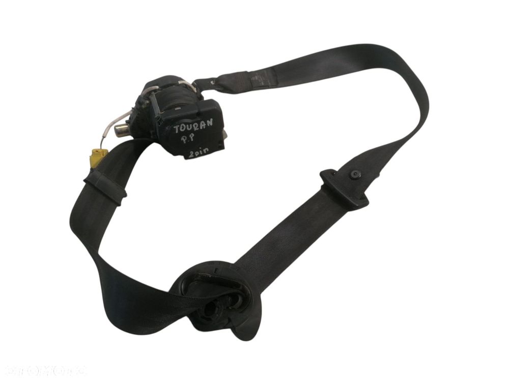 PAS BEZPIECZEŃSTWA NAPINACZ PRAWY PRZÓD 2 PIN VW TOURAN I 1T1857706 - 1