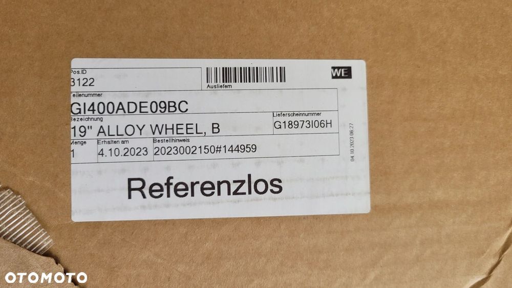 FELGA HYUNDAI IONIQ 5 KIA 7,5X19 ET49,5 5X114,3 NOWA - 15