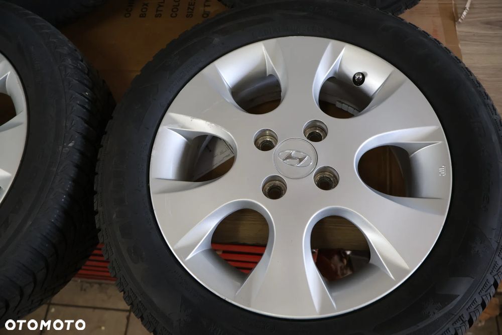 HYUNDAI I20 08-14R KOŁA ZIMOWE 15" 4X100 OPONY 2025R FELGI ALIMINIOWE ORYGINAŁ 185 60 15 JAK NOWE - 4
