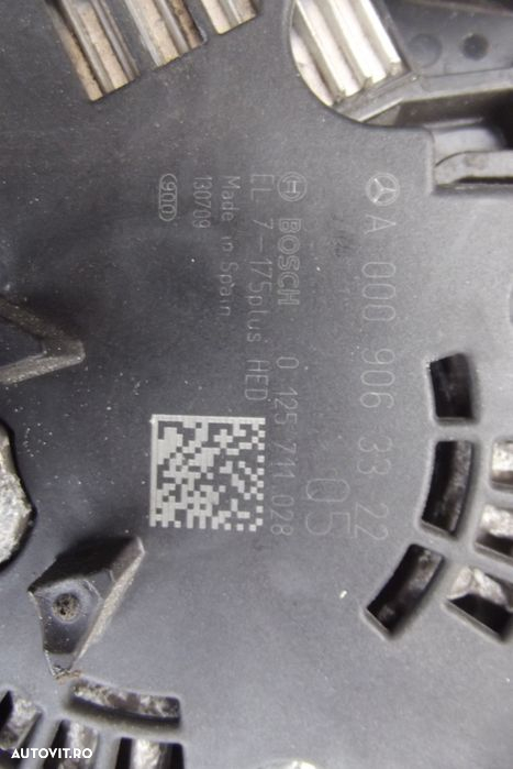Alternator Mercedes C Class W204 E Class W212 CLA GLK W176 W246 2.2cdi vito sprinter - 8
