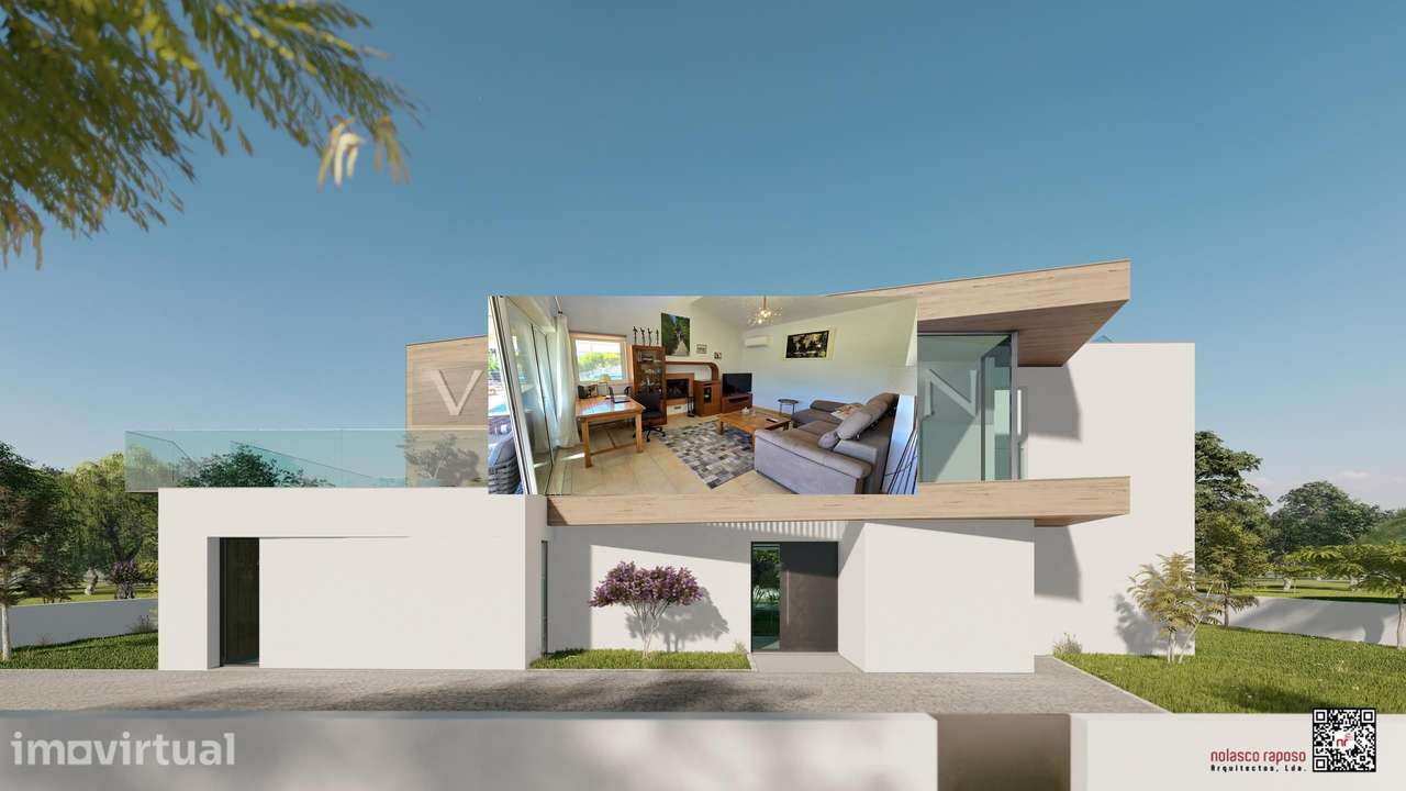 Terreno Urbano com Projeto Aprovado para Moradia T4 com Piscina no Mat - Grande imagem: 4/11