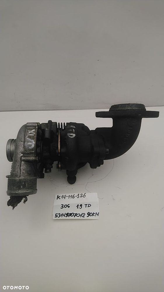 TURBINA 1.9 TD DT 90KM 306 K14-116-326 53149707012 - 5