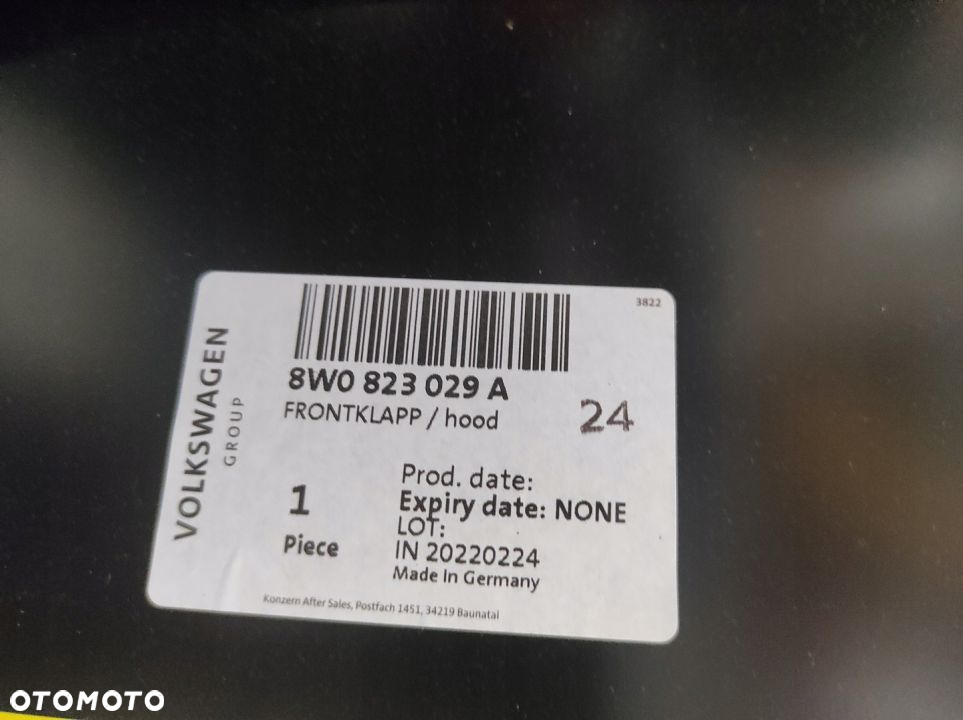 Maska Pokrywa Silnika Oryginał AUDI A4 S4 B9 16-- - 6