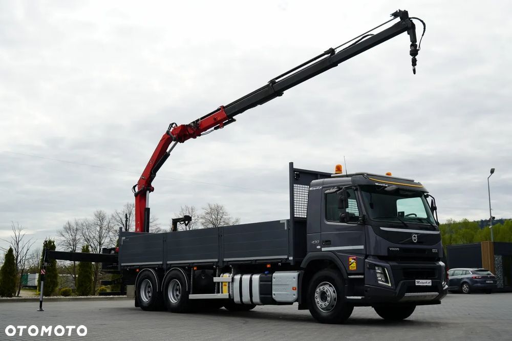 Volvo FHX 430 / SKRZYNIOWY- 7,15 M / HDS HYVA HC-183 / ROTATOR / WIDŁY DO PALET / PILOT - 8