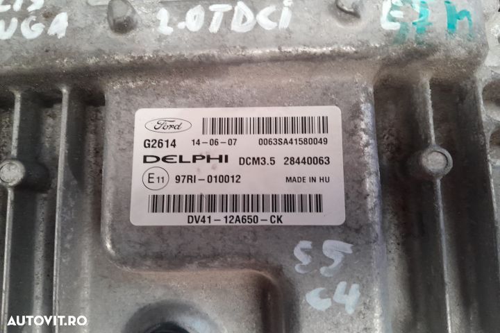 CALCULATOR MOTOR ECU DV41-12A650-CK DV41-12A650-CK Ford Kuga 2 [2013 - 2