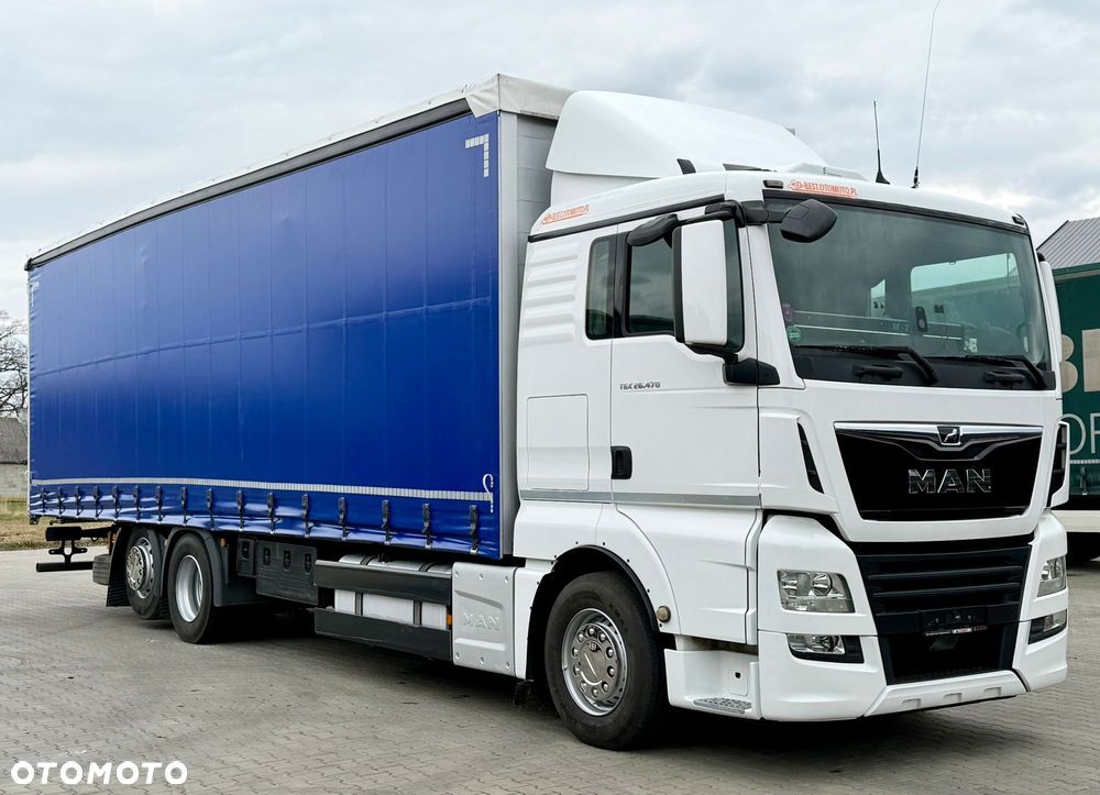 MAN TGX 26.470 / FIRANKA / 23 EUROPALETY / 6x2 / ZSUWANY DACH / PODNOSZONA OŚ / 2021 ROK / SYPIALKA / AUTOMAT / EURO 6 / 14 425 KG ŁADOWNOŚCI