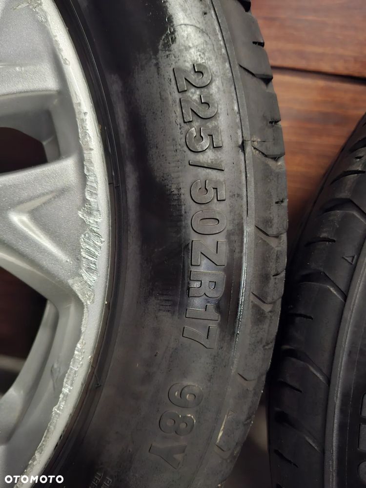 4xAlufelgi z oponami 17 cali opony lato Ford S - Max 225/50R17 nr AM211007AA , ET 55 7,0JX17EH2 - 7