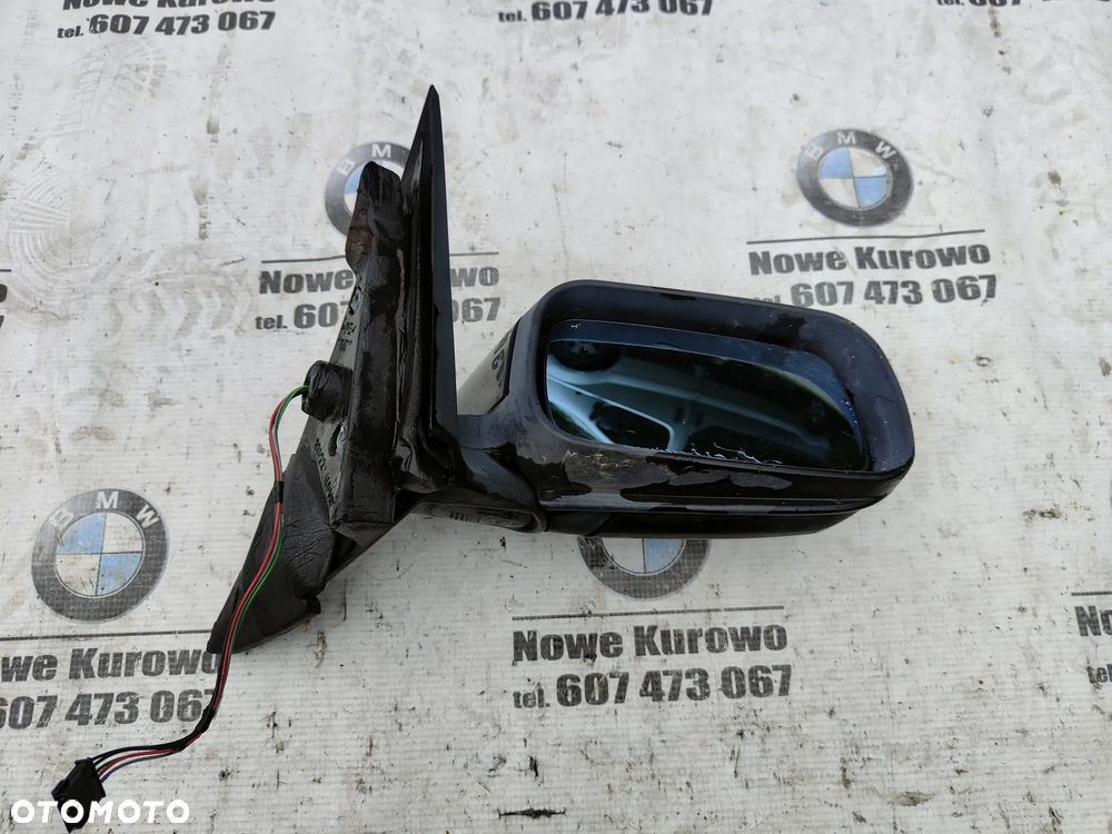 BMW E46 Sedan Kombi Lusterko prawe Black Sapphire 475 5 pinów Europa - 6