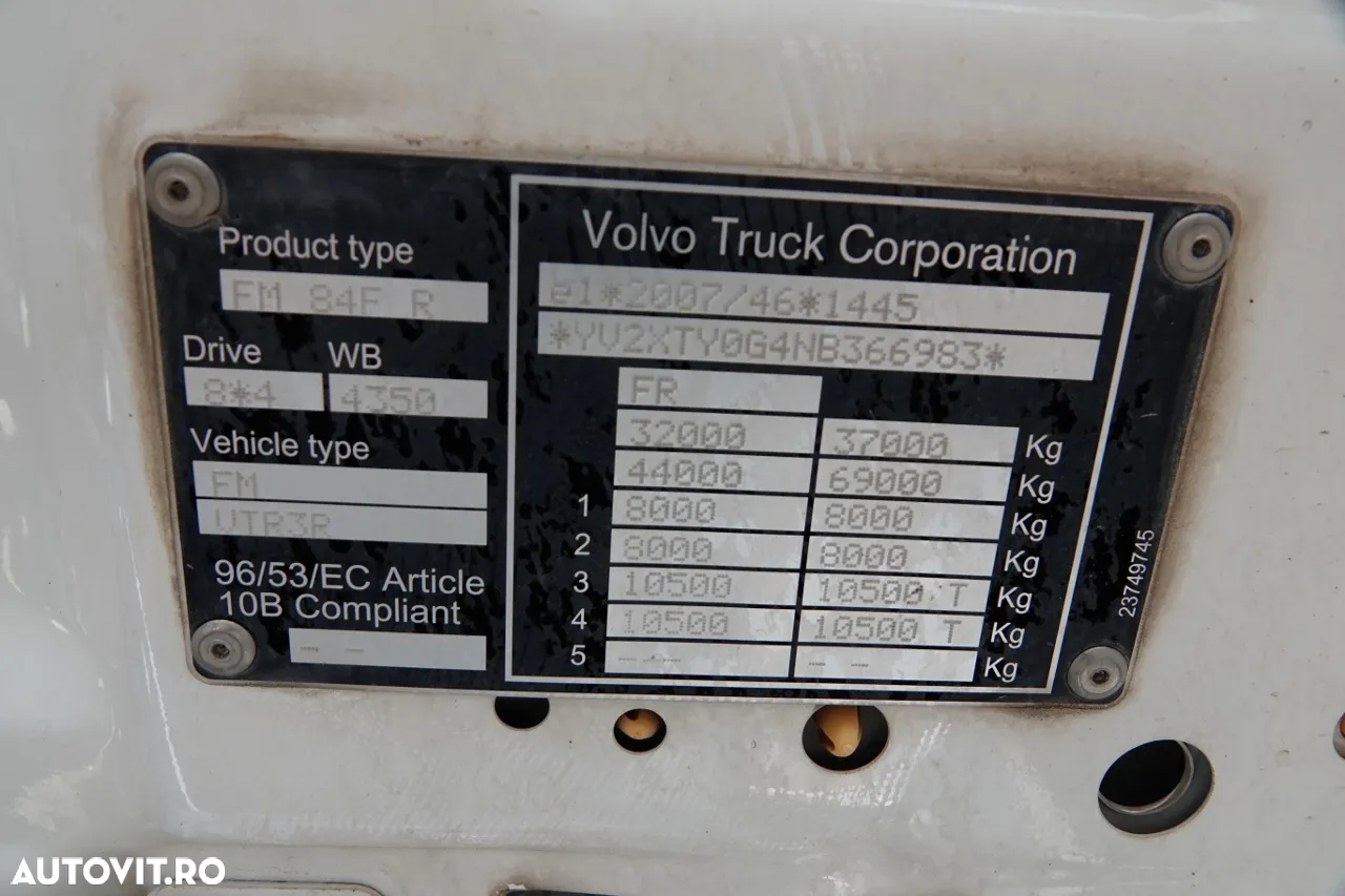 Volvo FMX 460 / 8x4 / BASCULANTE + HIDROBOARD / 2022 / NOUL MODEL - 37