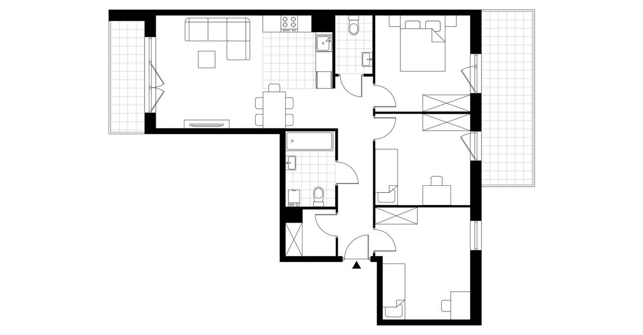 4-pokojowe mieszkanie 77m2 + balkon - Pełny obrazek: 3/23