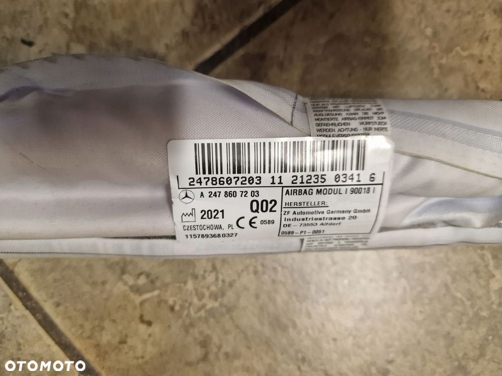 kurtyna airbag mercedes gla 247 lewa lub prawa 2478607303 2478607203 - 3