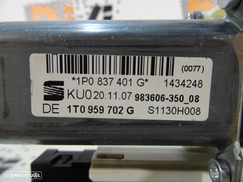 Motor Do Elevador De Vidro Frente Direito Seat Leon (1P1)  1K0959792g - 6
