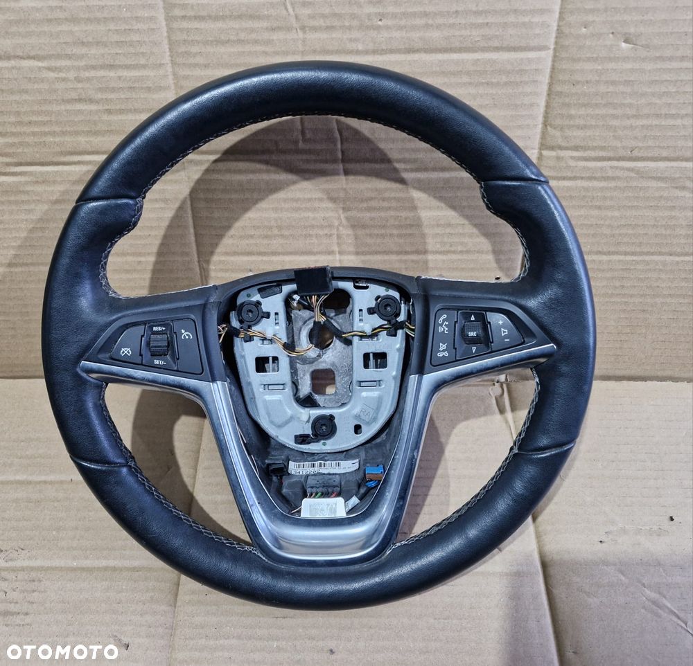 Kierownica skórzana skora Opel Astra J IV Mokka Meriva B multi podgrzewana - 1