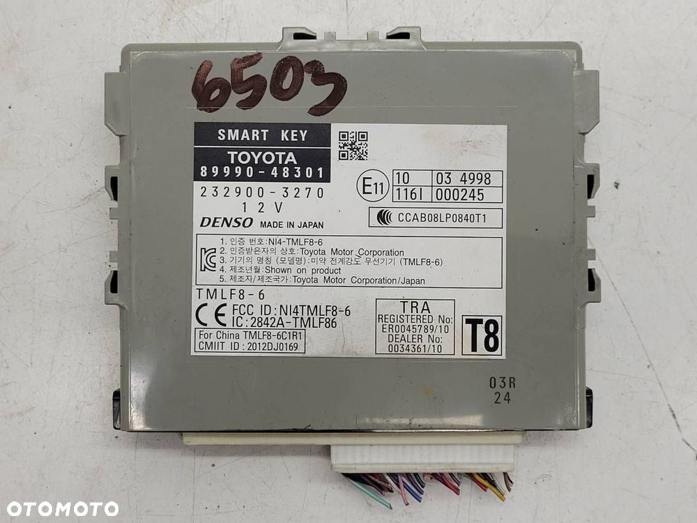 MODUŁ STEROWNIK KEYLESS DRZWI LEXUS RX 450H III 89990-48301 ORYGINAŁ - 1