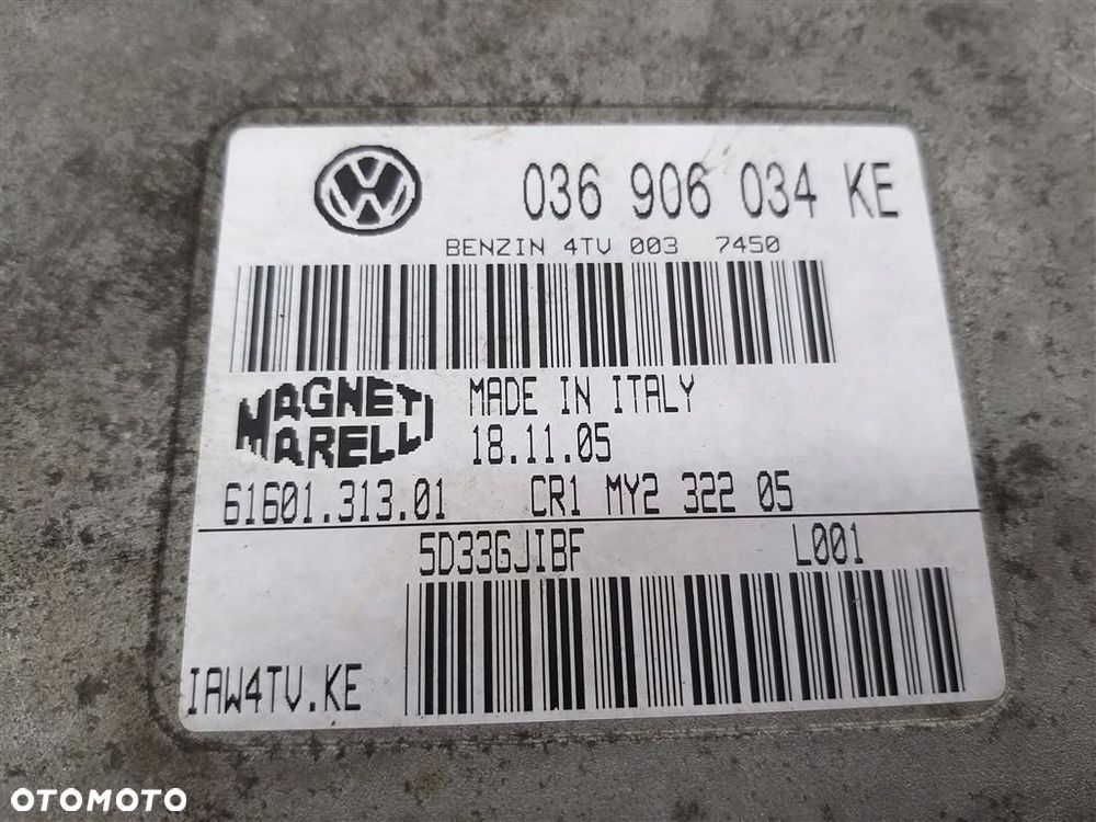 Komputer sterownik silnika SKODA FABIA I 1.4 B 73KM 99-08 MAGNETI MARELLI - 2