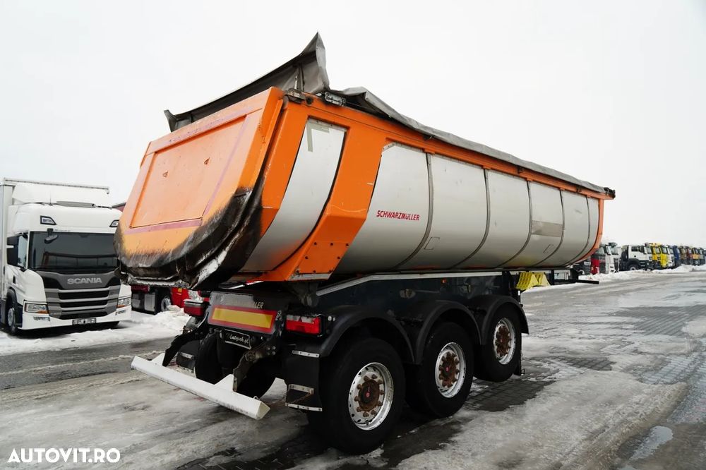 Schwarzmuller BASCĂLĂTOR TERMIC / PENTRU ASFALT / 25 m³ / BACĂLĂTOR / AXĂ RIDICATĂ / SAF / PRELATĂ ELECTRICĂ - 6
