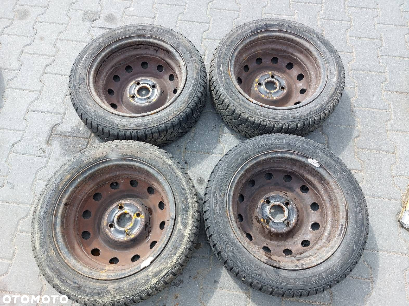 KOŁA KOMPLET FELGI OPONY CAŁOROCZONE 4x100 5Jx14  FI54,1 165/60R14 KIA - 8