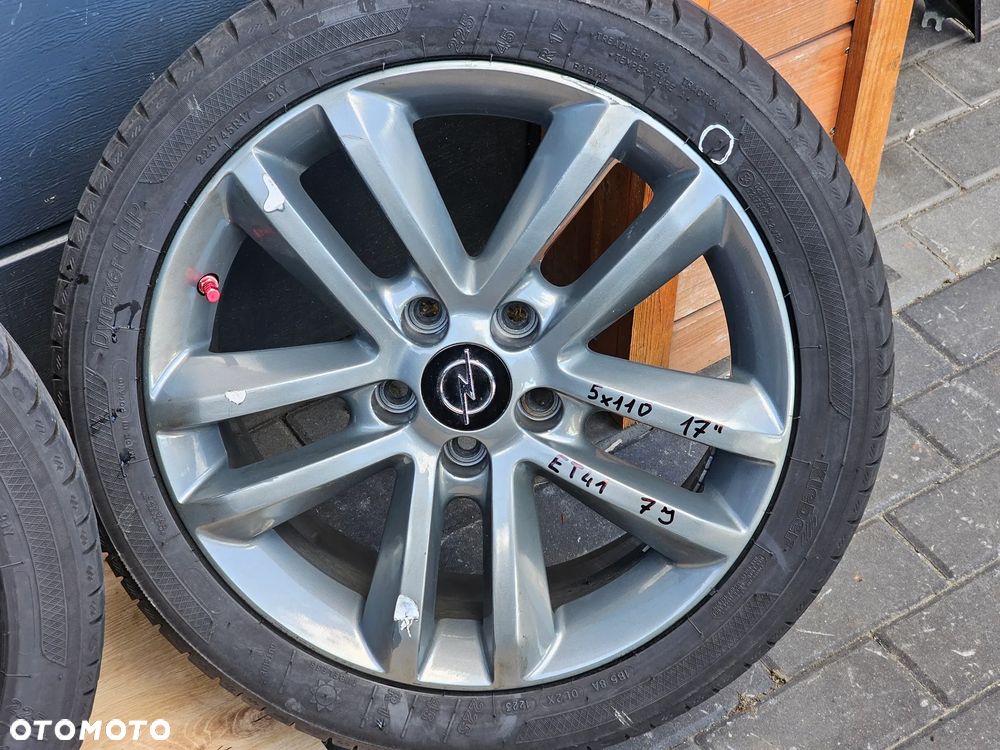 KOŁA FELGI ALUMINIOWE OPONY OPEL VECTRA C ASTRA H ZAFIRA B SIGNUM 17" 5x110 ET41 225/45/17 - 4