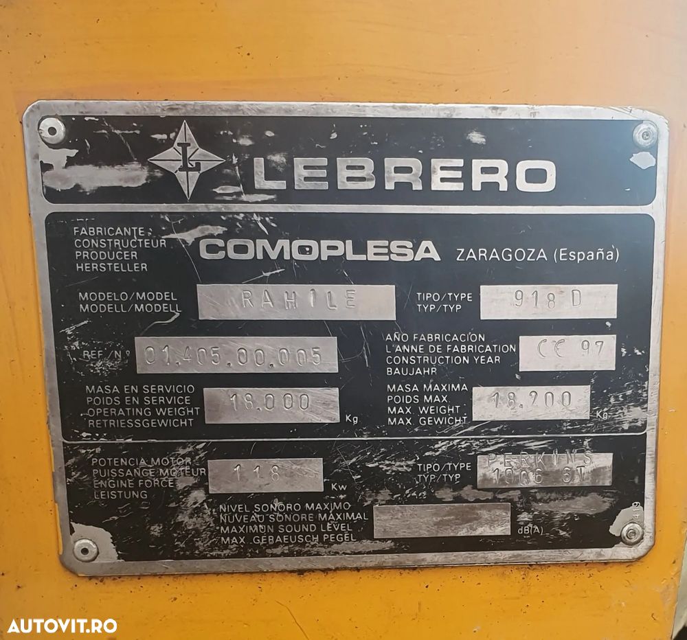 Pentru Piese ,Cilindru Vibrator ,Lebrero 918 D Comoplease Rahile , For Parts - 2