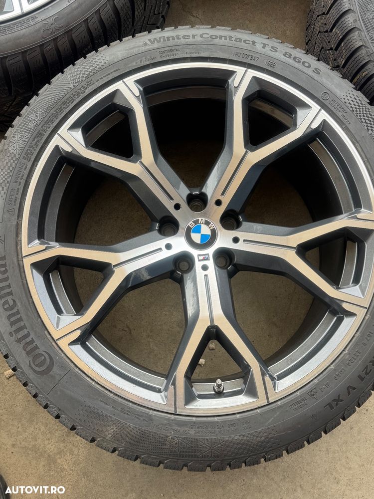 Vând jante originale BMW X5-X6 G05-G06 pe 21” cu anvelope de iarnă - 3