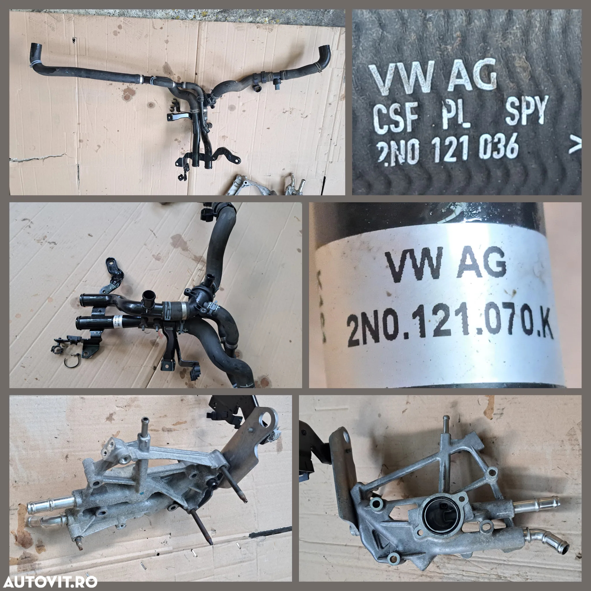 -1- Anexe motor VW Crafter 2.0 tdi 2019 carcasa filtru aer debitmetru furtun admisie intercooler lichid racire set capace protectie distributie electrovalva - 14
