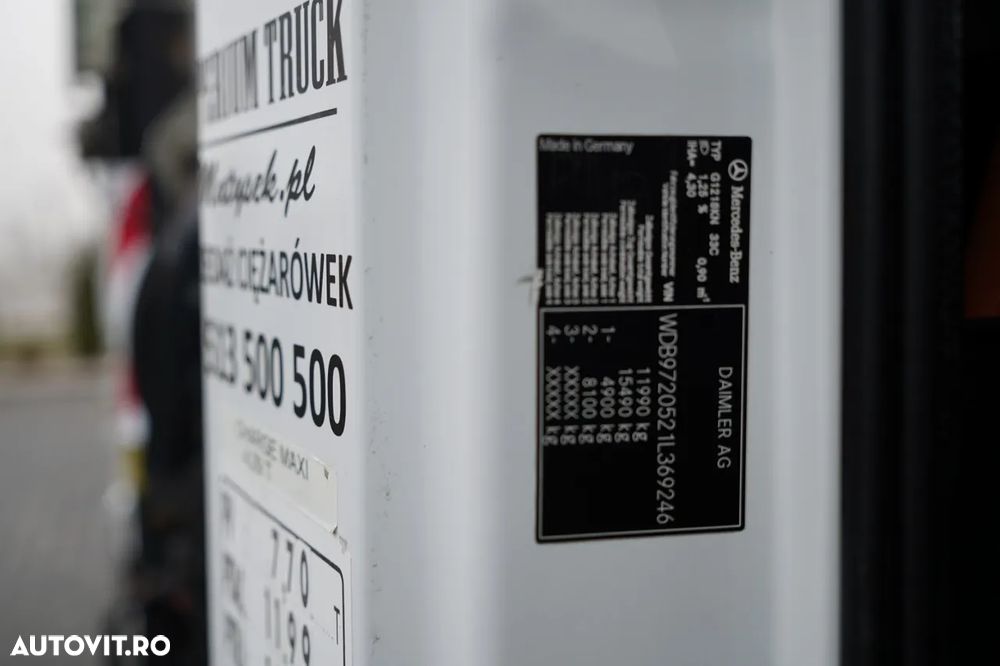 Mercedes-Benz ATEGO 1218 / 4x2 / BASCULATOR + HDS HIAB 0088 BS-3 / PILOT / MANUAL - 33