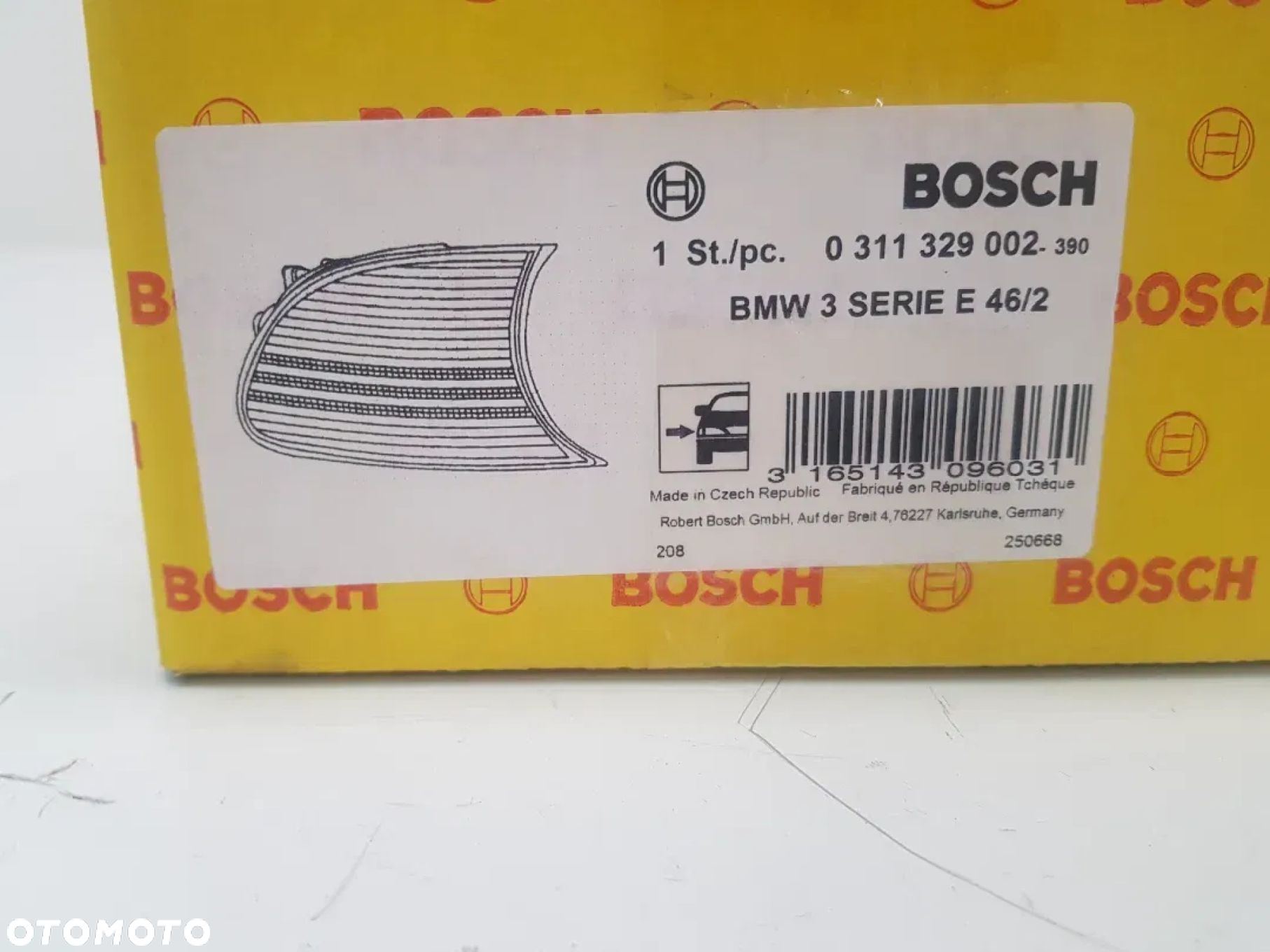 NOWY oryginalny kierunkowskaz migacz prawy przód pomarańczowy BMW 3 E46 COUPE CABRIO 0311329002 europa - 4