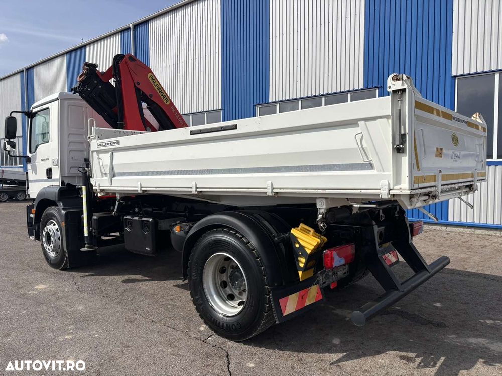 MAN TGM 18.250, Palfinger PK 13.501, an 2020, 16.000 km, bascula Meiller trilateral - 13