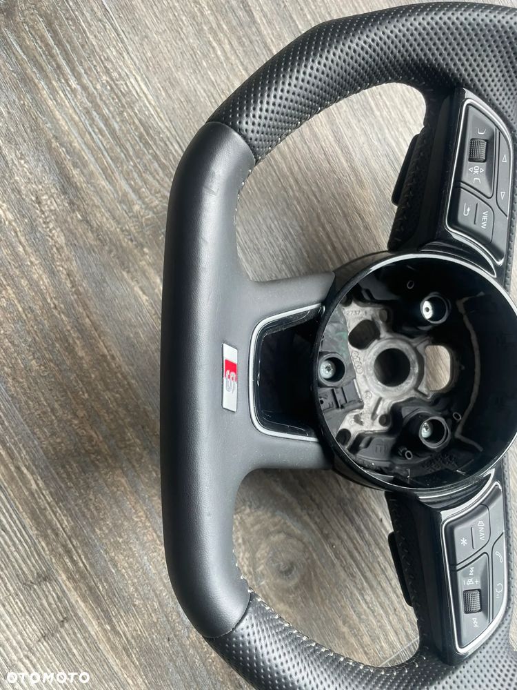 Audi A4 B9 A5 8W S-line kierownica ścięta skóra - 3