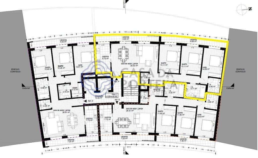 Apt T3 em construção | Zona calma perto do centro - Grande imagem: 3/14
