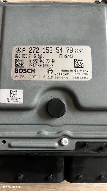 Sterownik komputer silnika Mercedes OEM 3.5 A2721535479 0261209118 ME9.7 2006r - 3